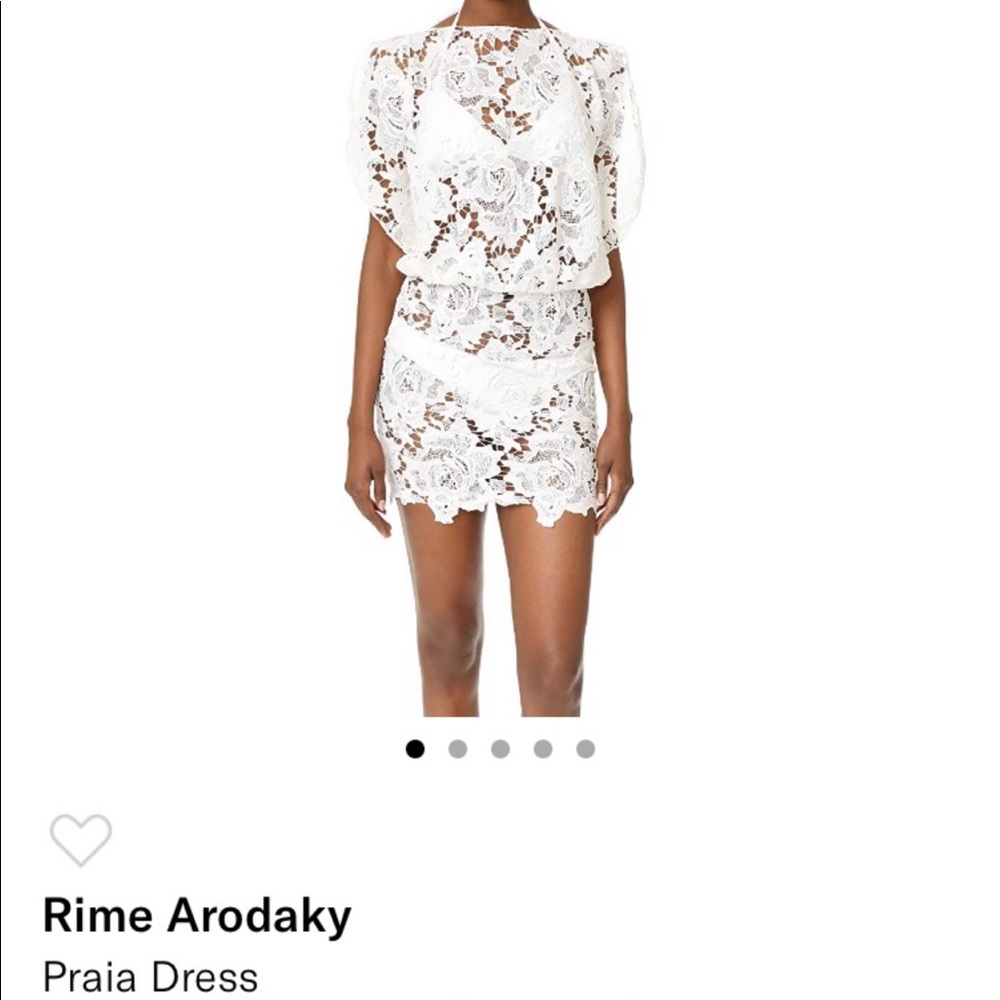 Rime arodaky White lace crochet dress size small
